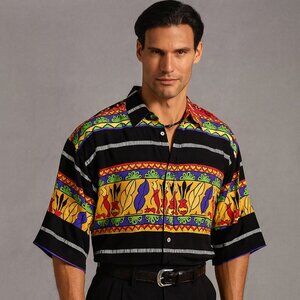 International Male Men’s Size XL Brazilian Fiesta Vintage 1997 Button Shirt Rare